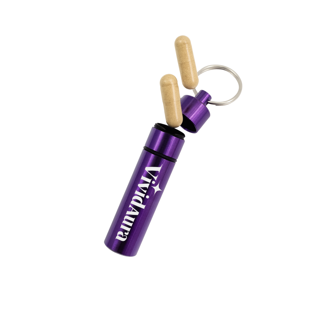 Travel Pill Case Purple