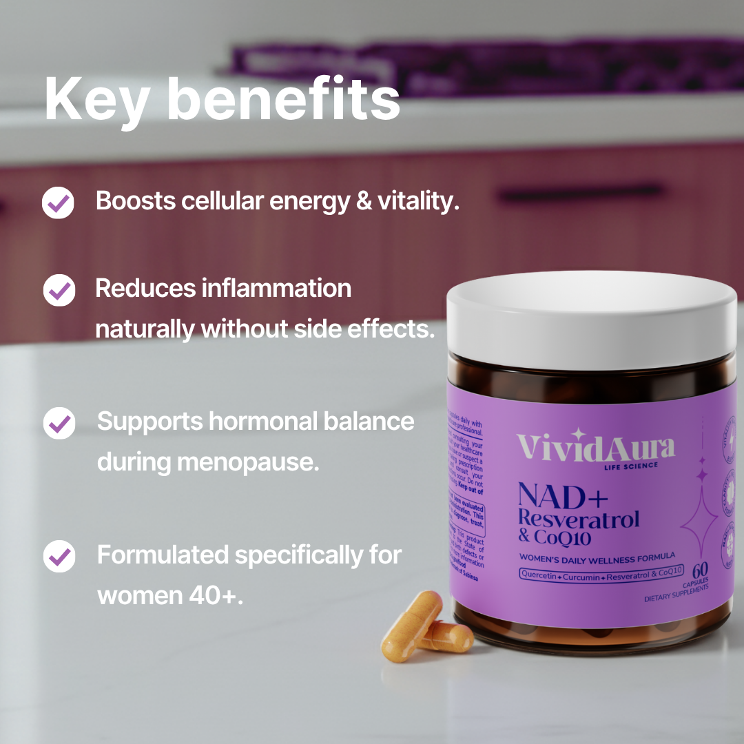 VividAura NAD+ Women's Daily Radiance Wellness Formula