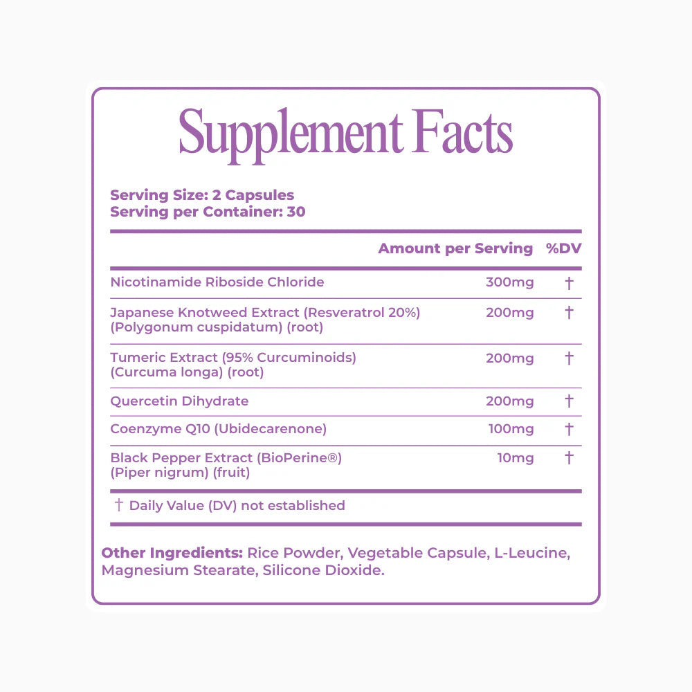 VividAura NAD+ Women's Daily Radiance Wellness Formula
